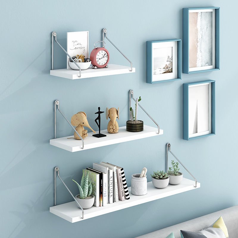 3 Piece Set of Wooden Hanging Shelves - High Street Cottage