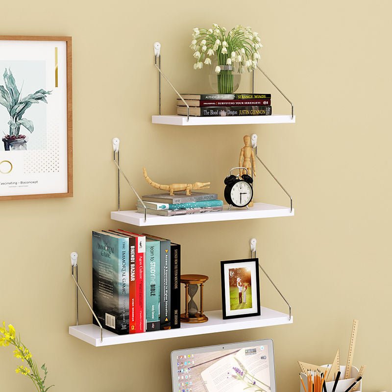 3 Piece Set of Wooden Hanging Shelves - High Street Cottage