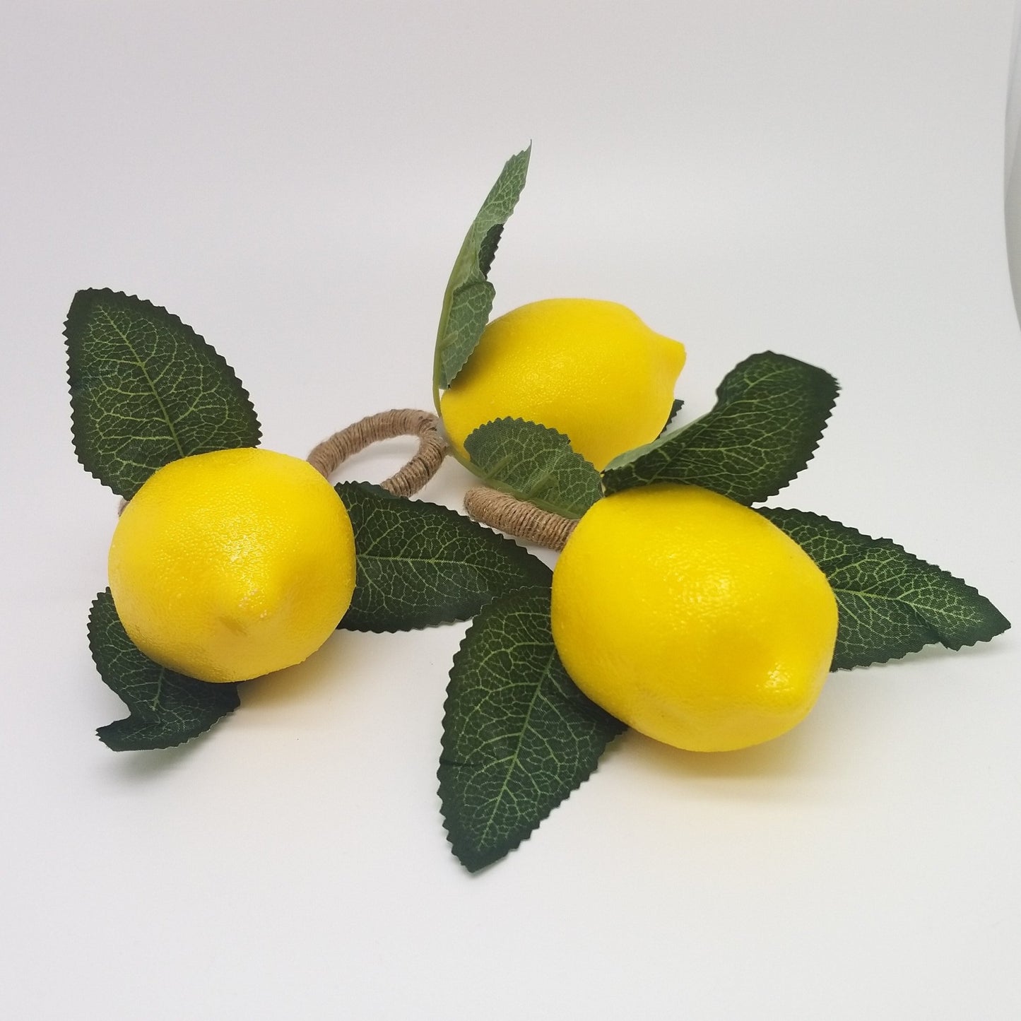 4 Piece Set - Lemon or Cherry Napkin rings - High Street Cottage