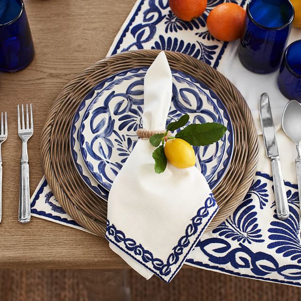 4 Piece Set - Lemon or Cherry Napkin rings - High Street Cottage