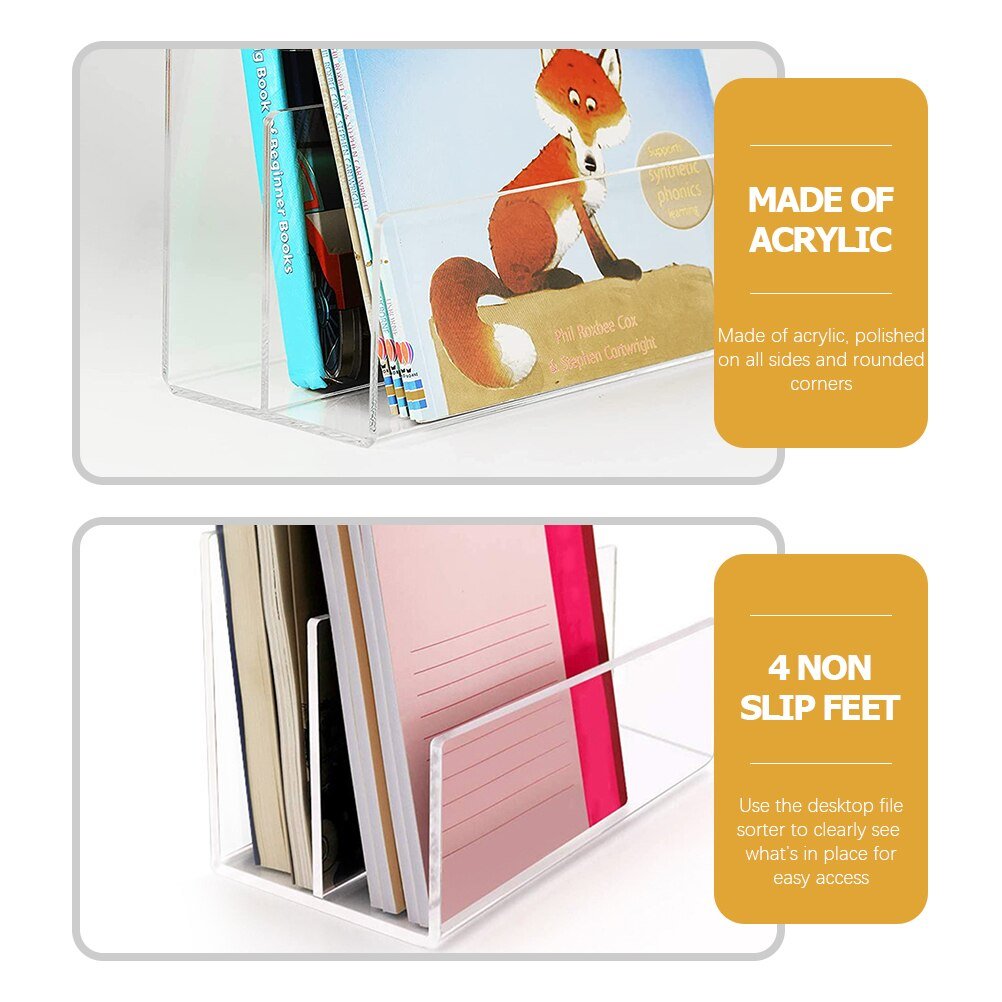 Acrylic Letter Sorter/Desk Organizer - High Street Cottage
