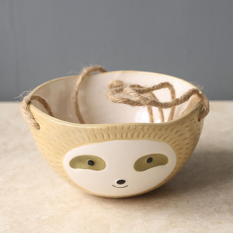 Adorable Sloth Hanging Planter - High Street Cottage