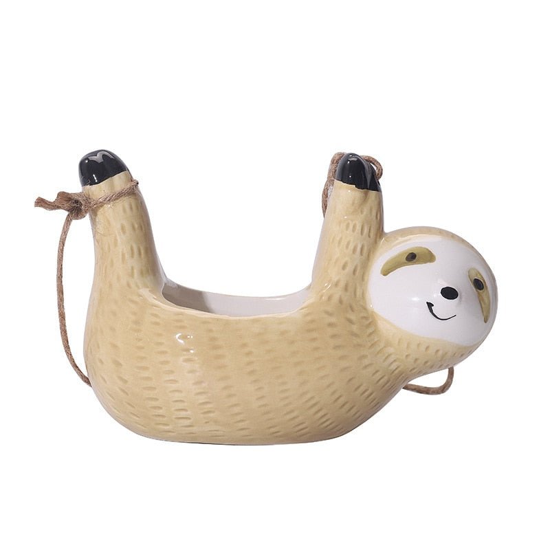 Adorable Sloth Hanging Planter - High Street Cottage
