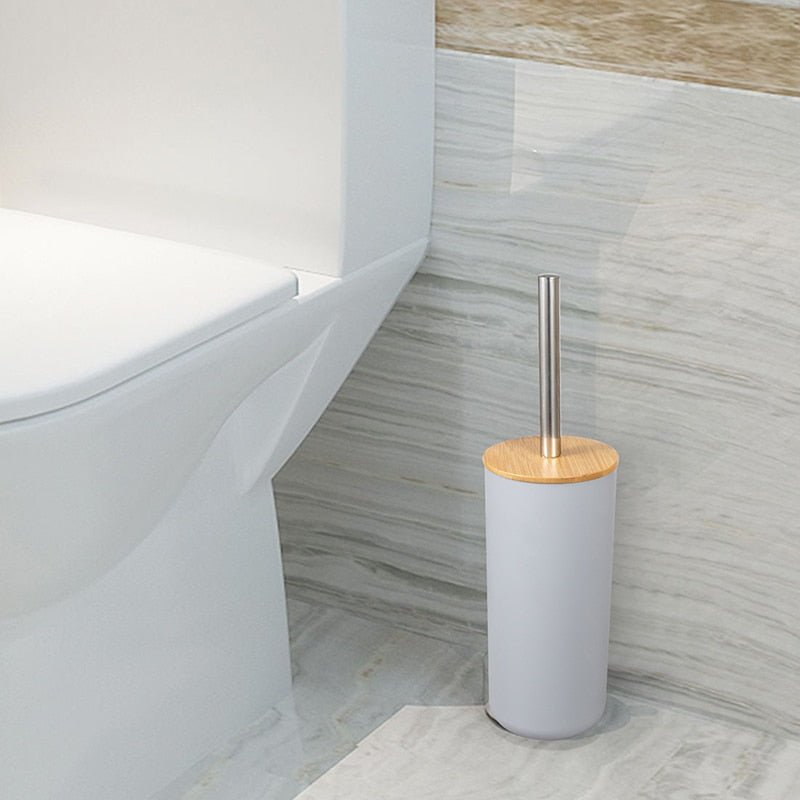 Bamboo Accent Bathroom Accessory Set - 6 Pieces - High Street Cottage
