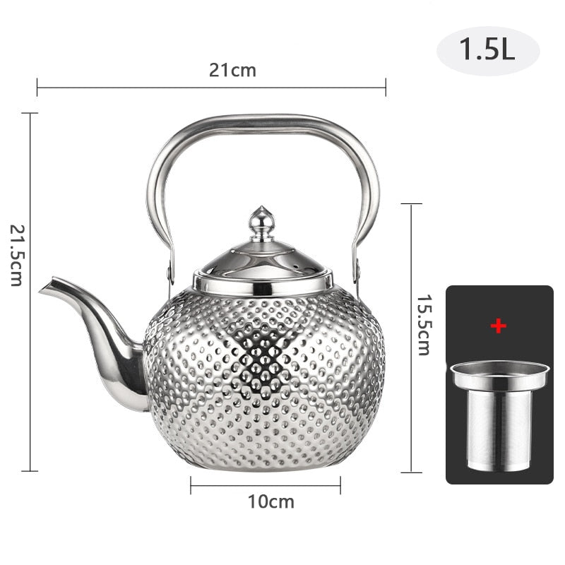 Beautiful Stainless Steel Tea Kettles - High Street Cottage