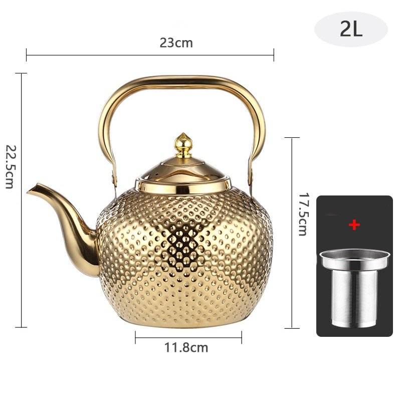 Beautiful Stainless Steel Tea Kettles - High Street Cottage