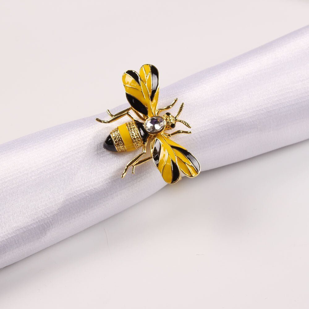 Bee or Dragonfly Enamel Napkin Rings - High Street Cottage