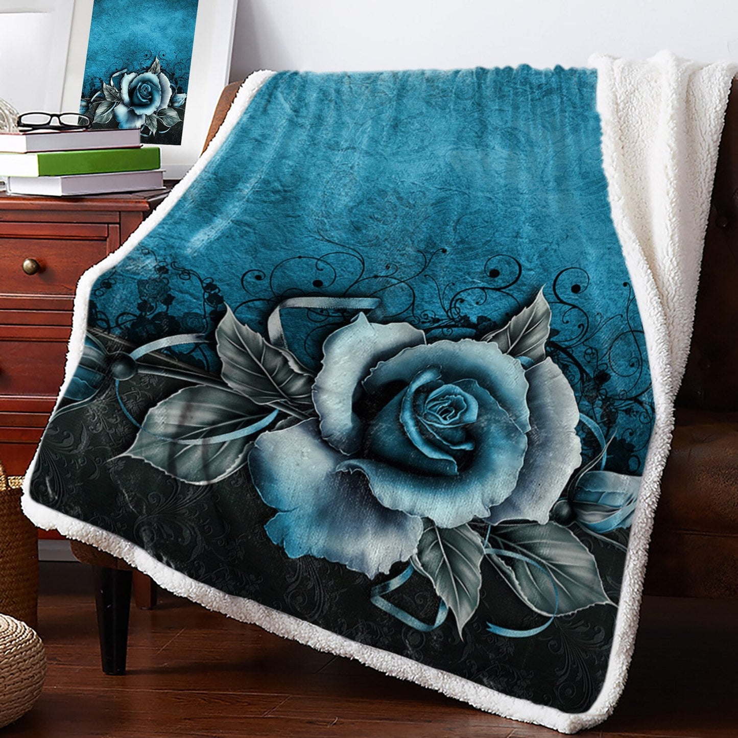 Botanical and Nature Themed Fleece Throws - High Street Cottage