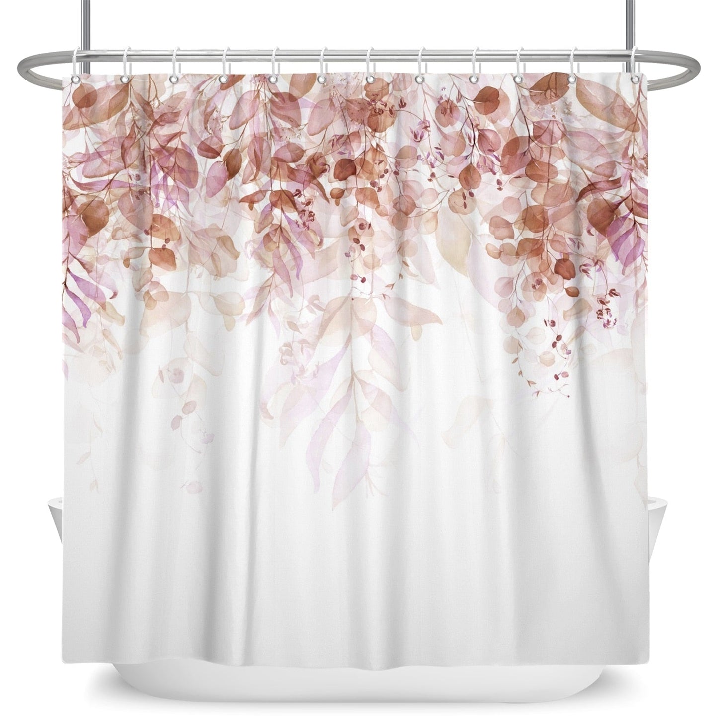 Botanical Shower Curtains with Hooks - High Street Cottage