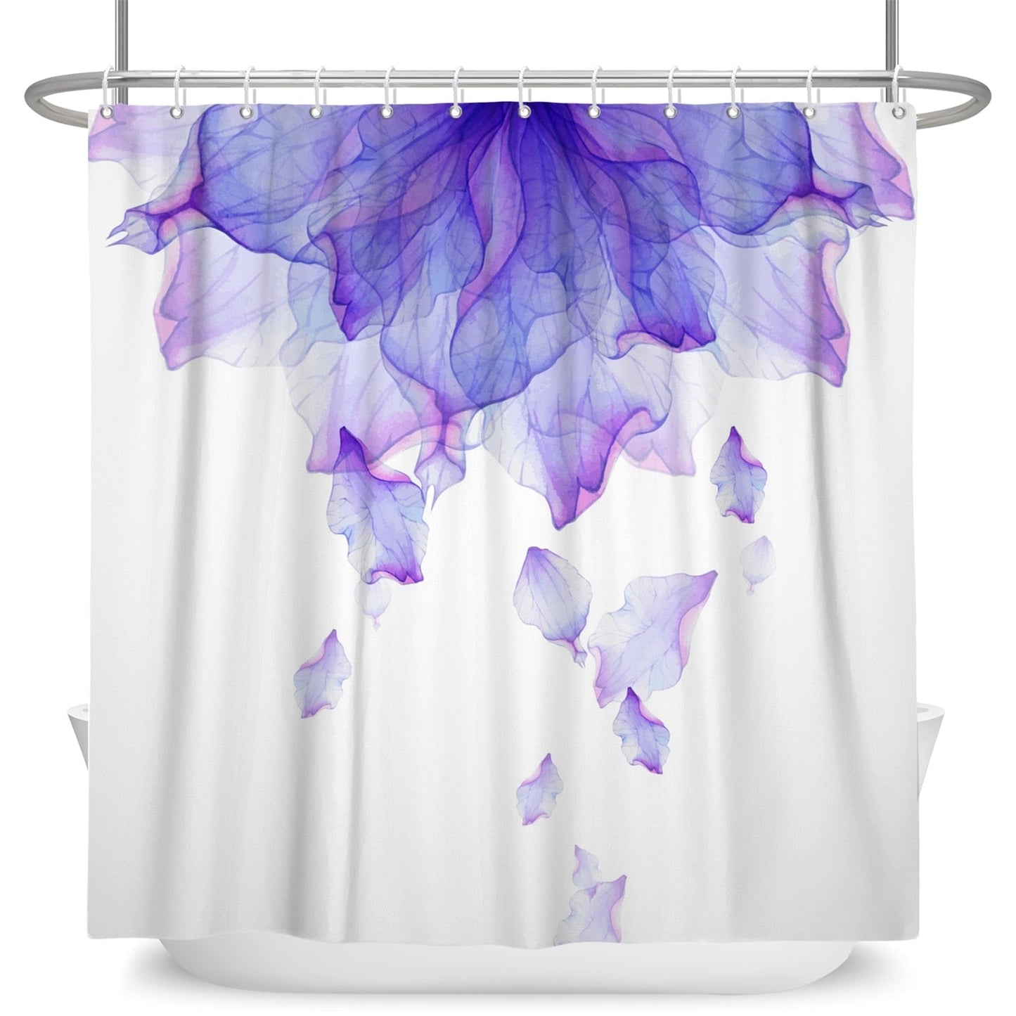 Botanical Shower Curtains with Hooks - High Street Cottage