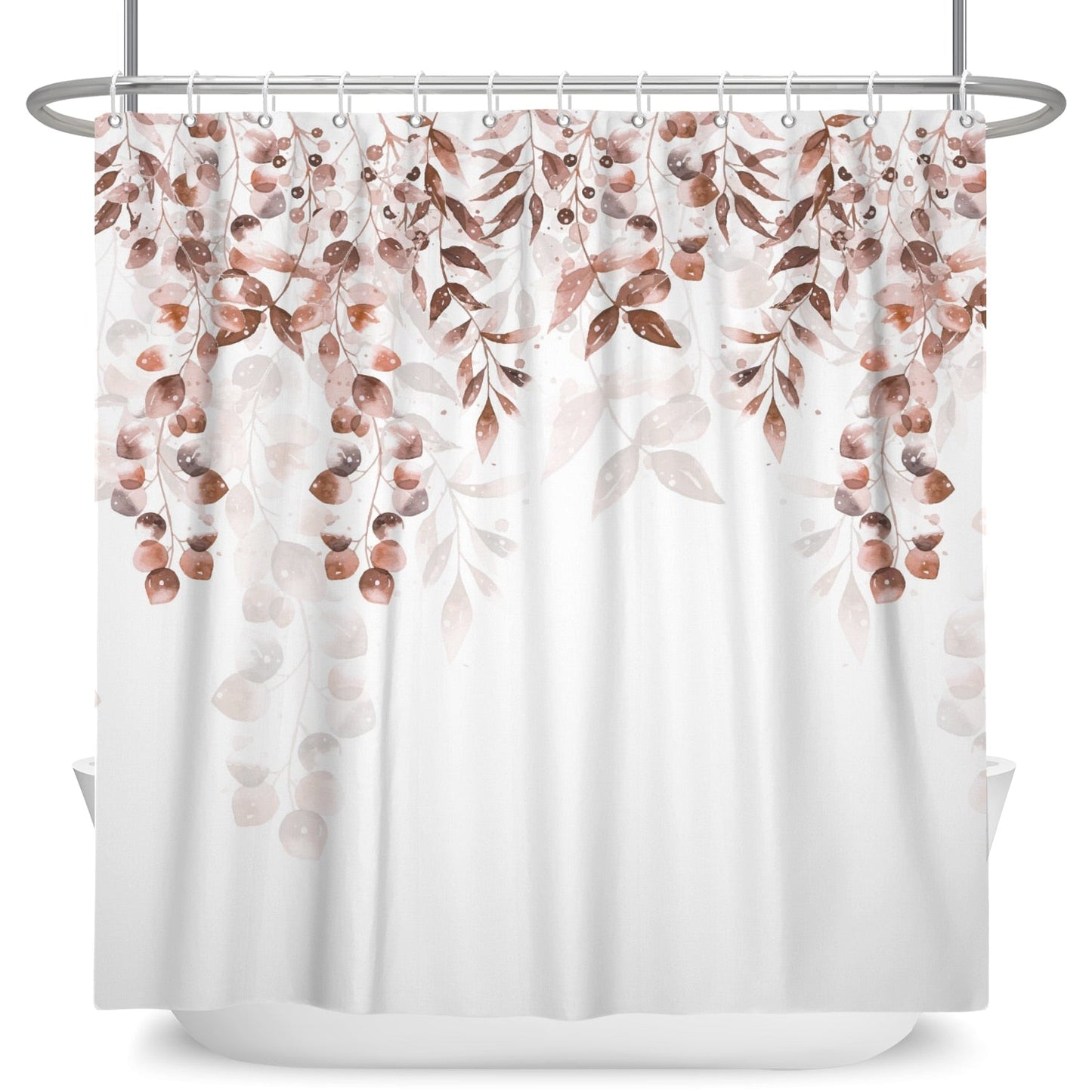 Botanical Shower Curtains with Hooks - High Street Cottage