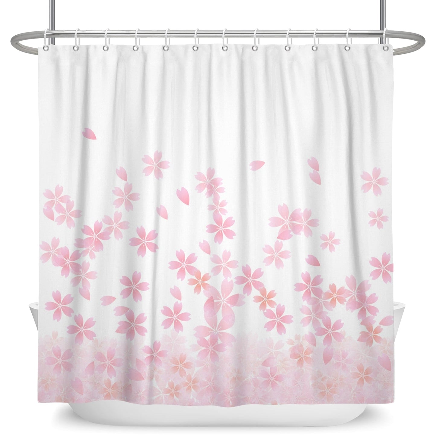 Botanical Shower Curtains with Hooks - High Street Cottage