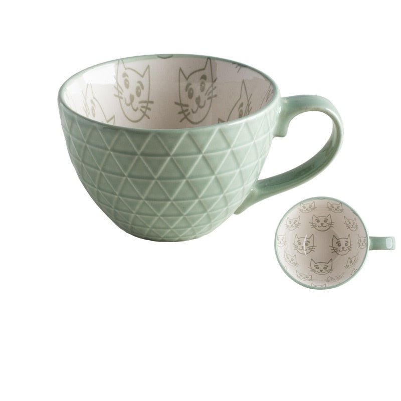 Bright Ceramic Mugs with Cute Patterned Interiors - High Street Cottage