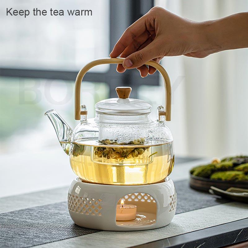 Ceramic Teapot Warmer with Cutout design - High Street Cottage