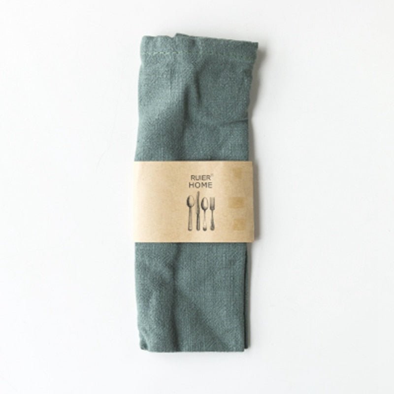 Classic Cotton Linen Napkins - 7 Color Options - High Street Cottage