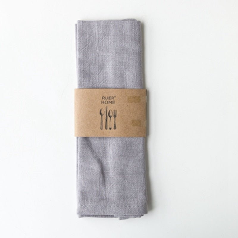 Classic Cotton Linen Napkins - 7 Color Options - High Street Cottage