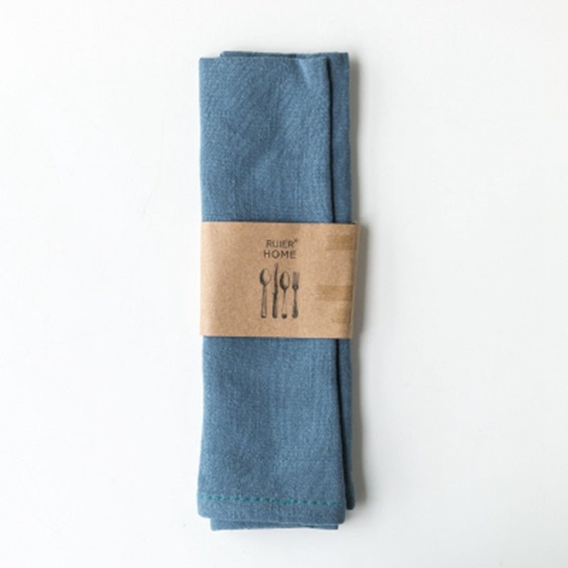 Classic Cotton Linen Napkins - 7 Color Options - High Street Cottage