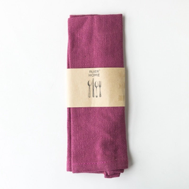 Classic Cotton Linen Napkins - 7 Color Options - High Street Cottage