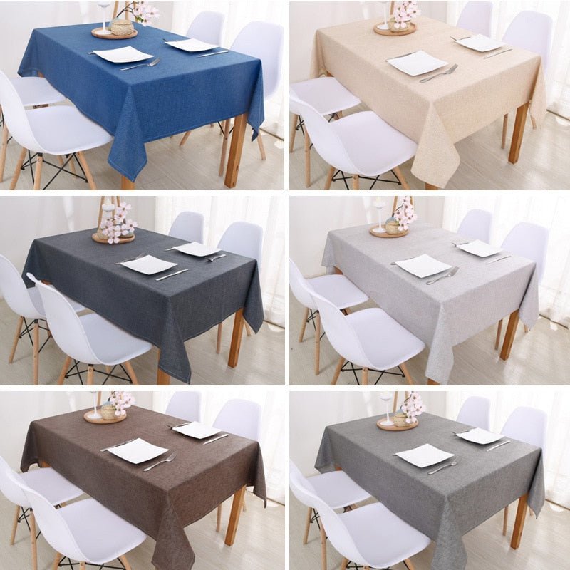 Classic Simplicity Solid Color Tablecloths - High Street Cottage