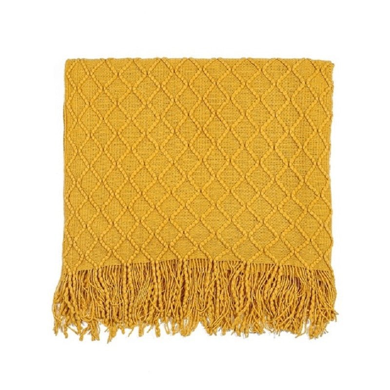 Colorful, Soft Knitted Throw Blankets - High Street Cottage