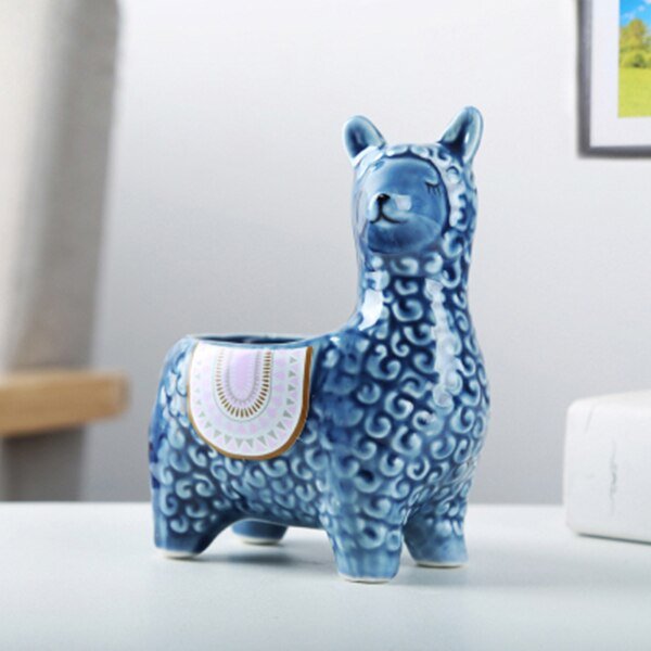 Cute Flower Pots - Alpacas, Elephants, and Pigs! - High Street Cottage
