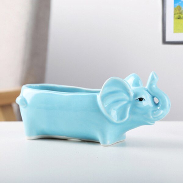 Cute Flower Pots - Alpacas, Elephants, and Pigs! - High Street Cottage