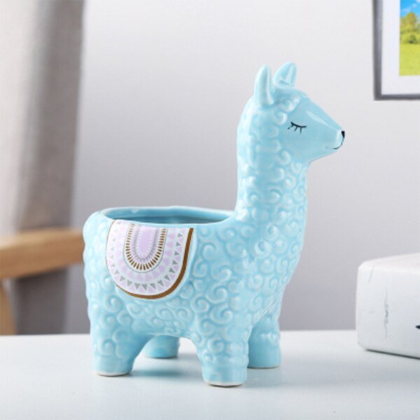 Cute Flower Pots - Alpacas, Elephants, and Pigs! - High Street Cottage