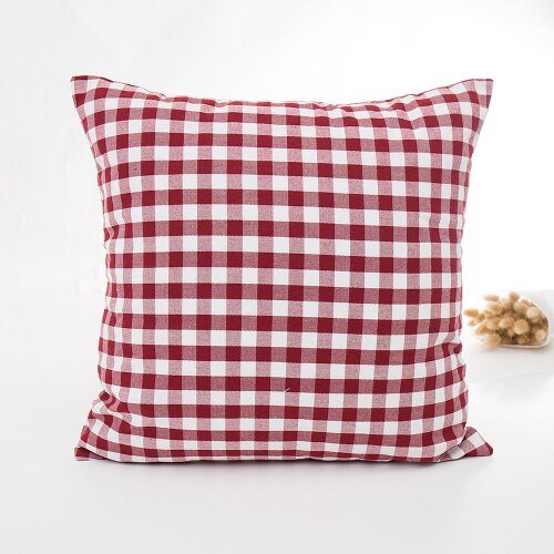 Decorative Plaid Throw Pillow Covers - High Street Cottage