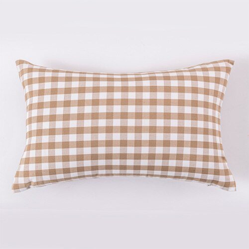 Decorative Plaid Throw Pillow Covers - High Street Cottage