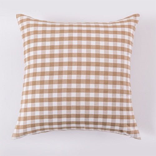 Decorative Plaid Throw Pillow Covers - High Street Cottage