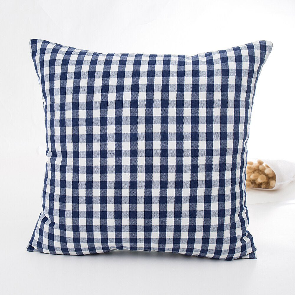 Decorative Plaid Throw Pillow Covers - High Street Cottage