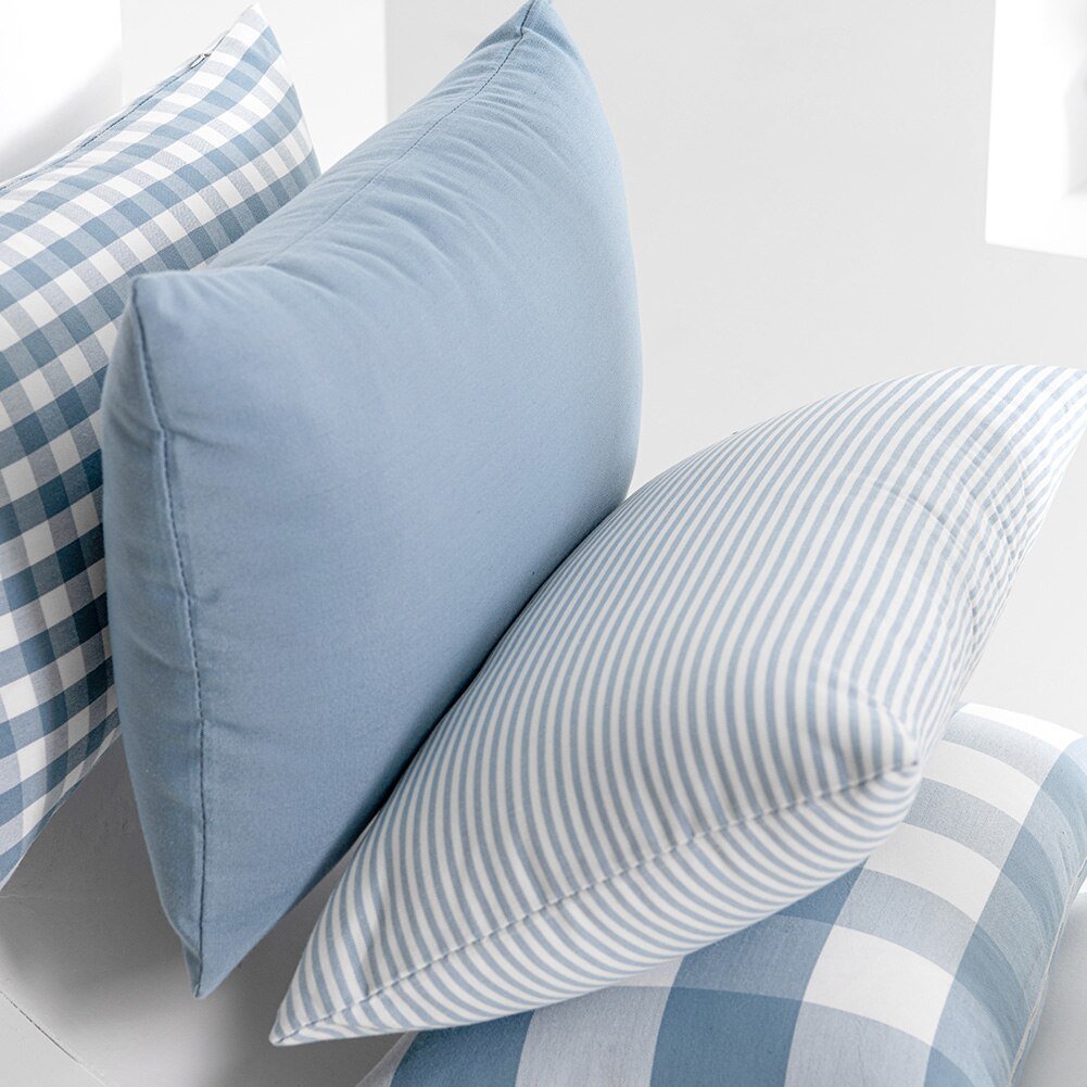 Decorative Plaid Throw Pillow Covers - High Street Cottage