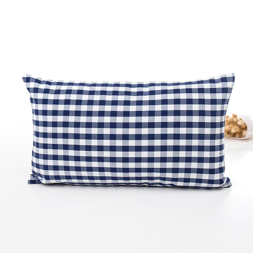 Decorative Plaid Throw Pillow Covers - High Street Cottage