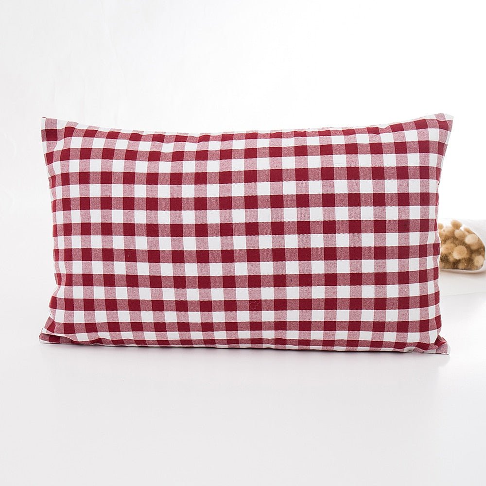 Decorative Plaid Throw Pillow Covers - High Street Cottage