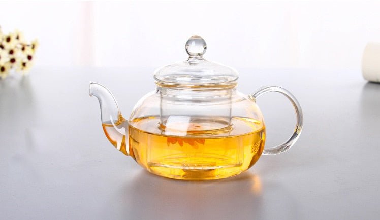 Elegant Glass Tea Pots - Larger Sizes (with or without cups) - High Street Cottage