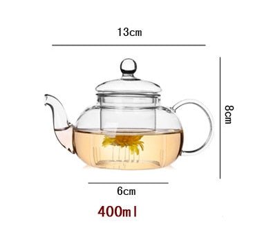 Elegant Glass Tea Pots - Larger Sizes (with or without cups) - High Street Cottage