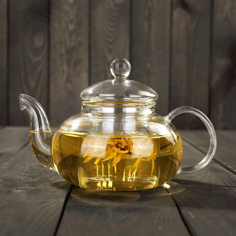 Elegant Glass Tea Pots - Larger Sizes (with or without cups) - High Street Cottage