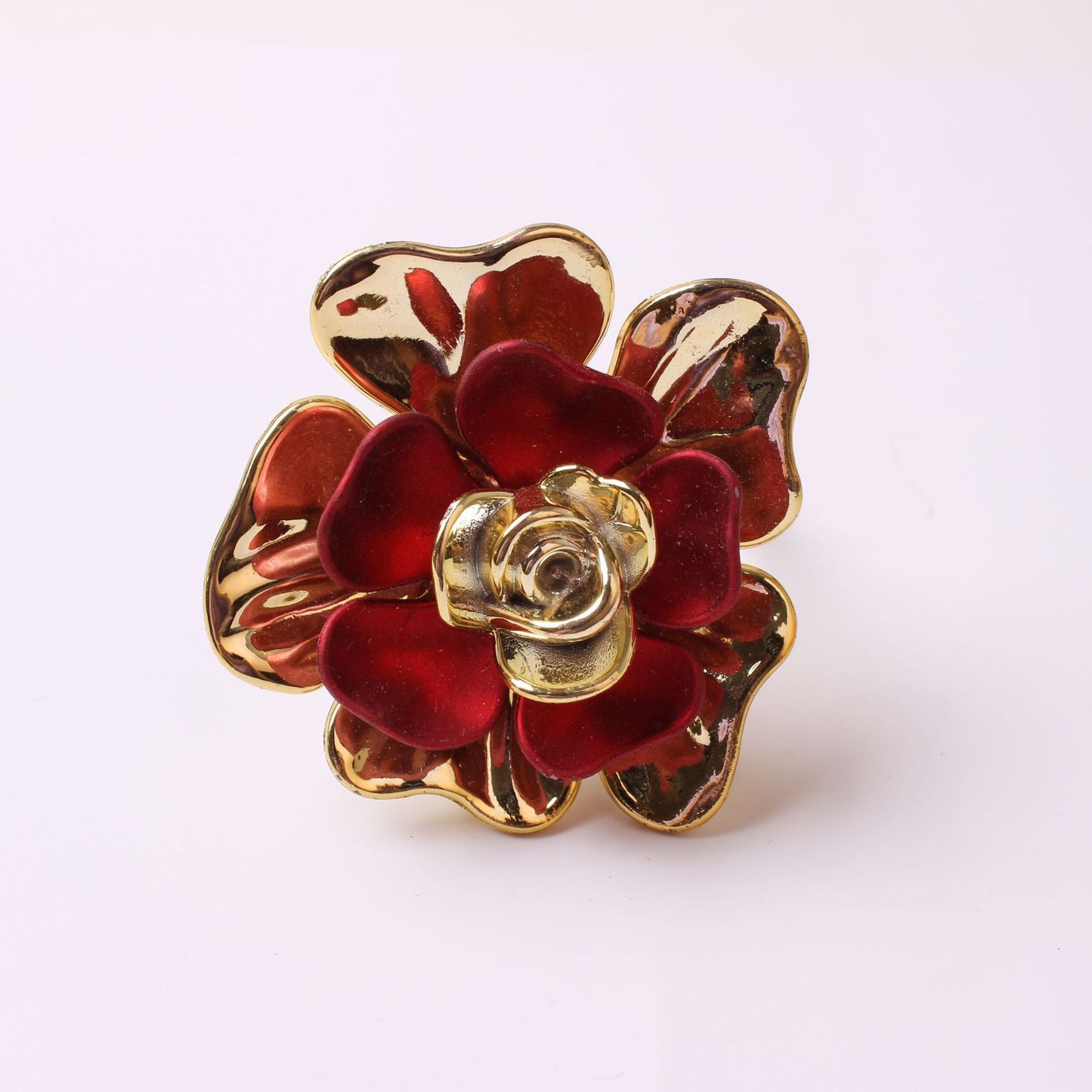 Floral Enamel Napkin Rings - Set of Six - High Street Cottage