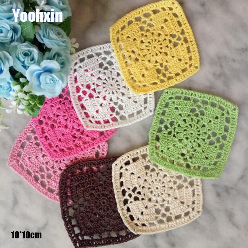 Fun Colored Doily Coasters - High Street Cottage