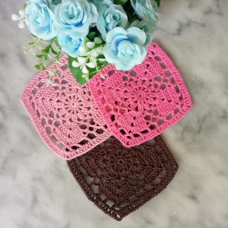 Fun Colored Doily Coasters - High Street Cottage