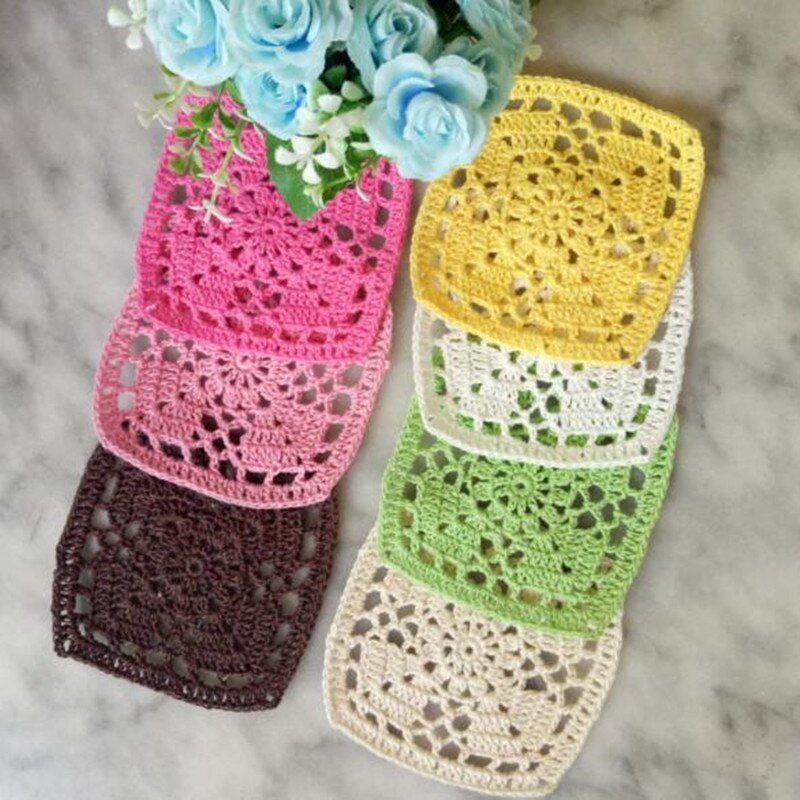 Fun Colored Doily Coasters - High Street Cottage