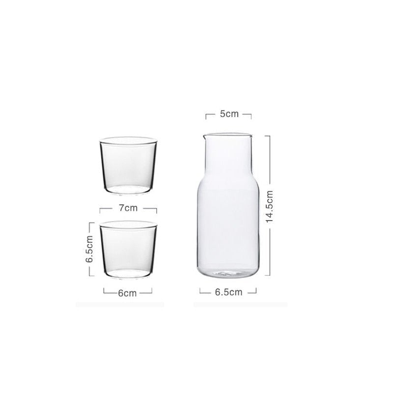 Glass Carafe with Cup - High Street Cottage
