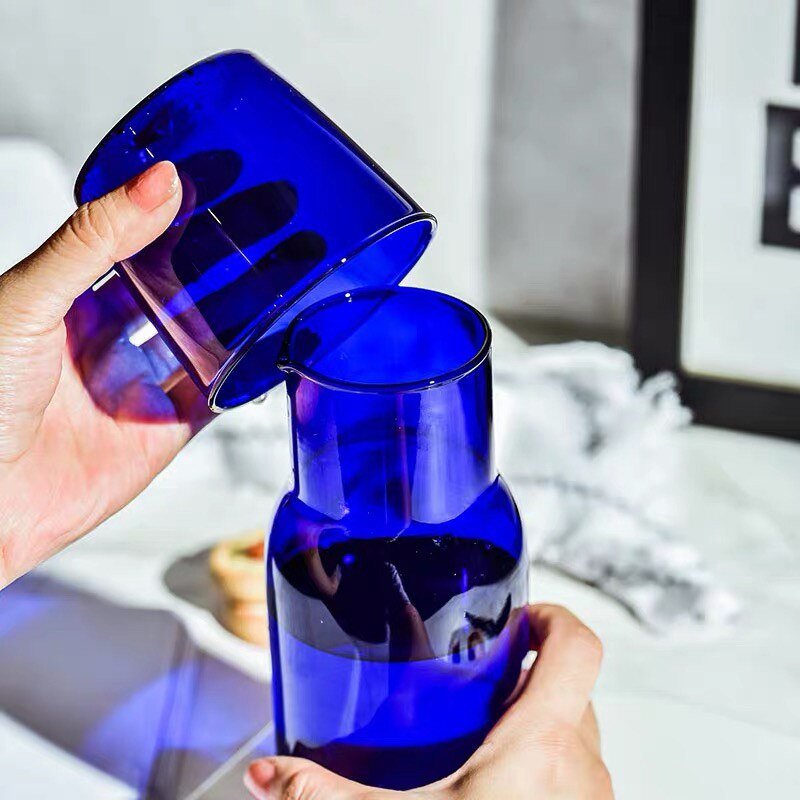 Glass Carafe with Cup - High Street Cottage