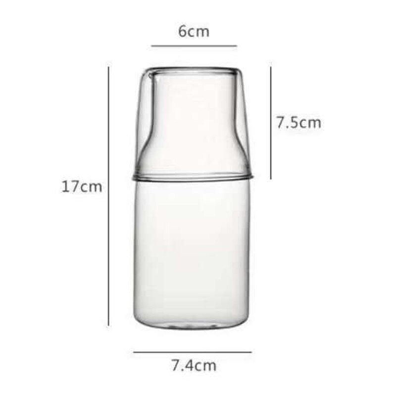 Glass Carafe with Cup - High Street Cottage