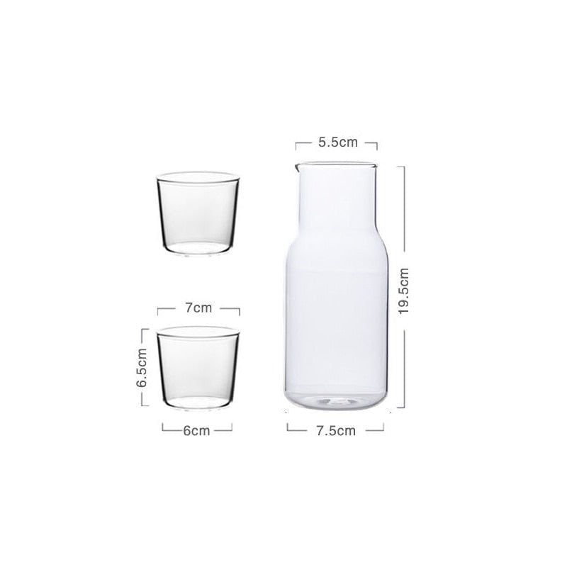 Glass Carafe with Cup - High Street Cottage