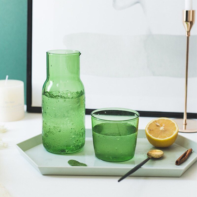Glass Carafe with Cup - High Street Cottage