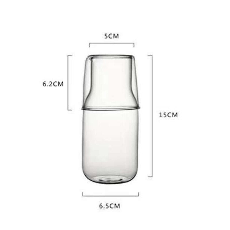 Glass Carafe with Cup - High Street Cottage