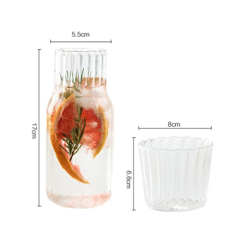 Glass Carafe with Cup - High Street Cottage
