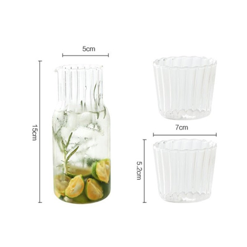 Glass Carafe with Cup - High Street Cottage