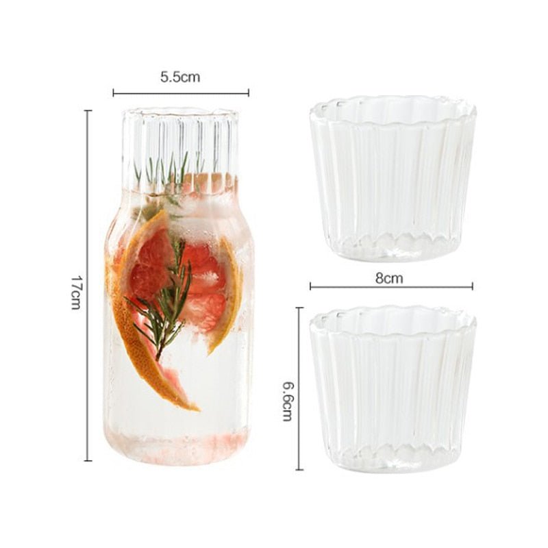 Glass Carafe with Cup - High Street Cottage